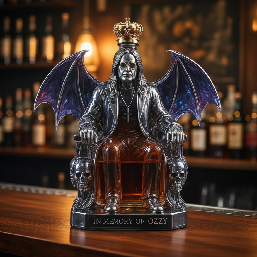 Whisky-Karaffe – Rocklegende auf dem Thron