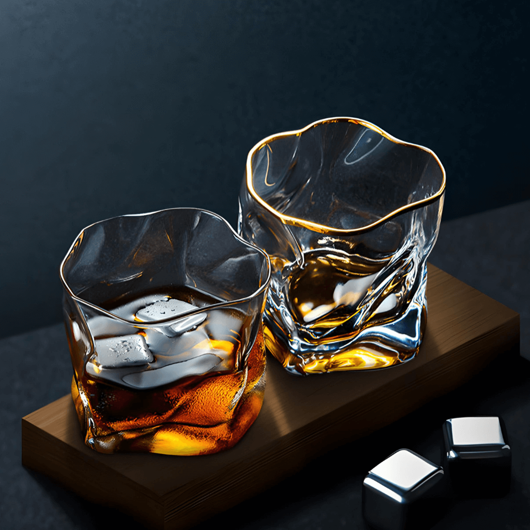 Japanisches Kristall-Whiskyglas – Hoshi Gold