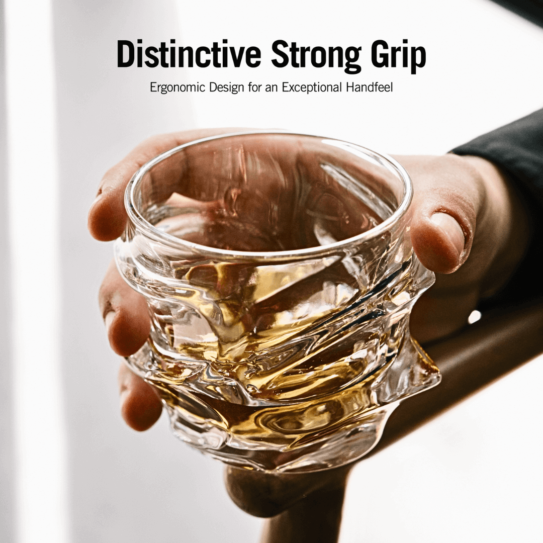 Japanisches Kristall-Whiskyglas – Arashi