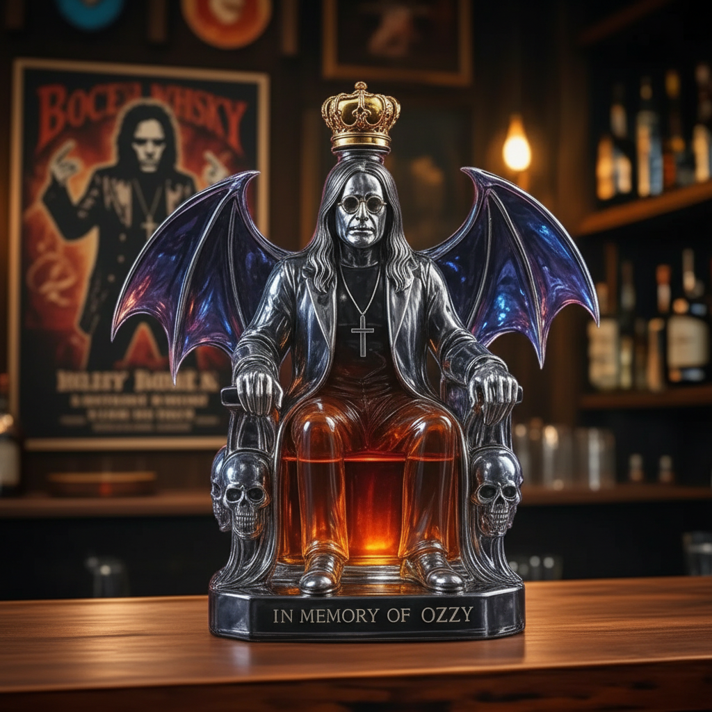 Whisky-Karaffe – Rocklegende auf dem Thron