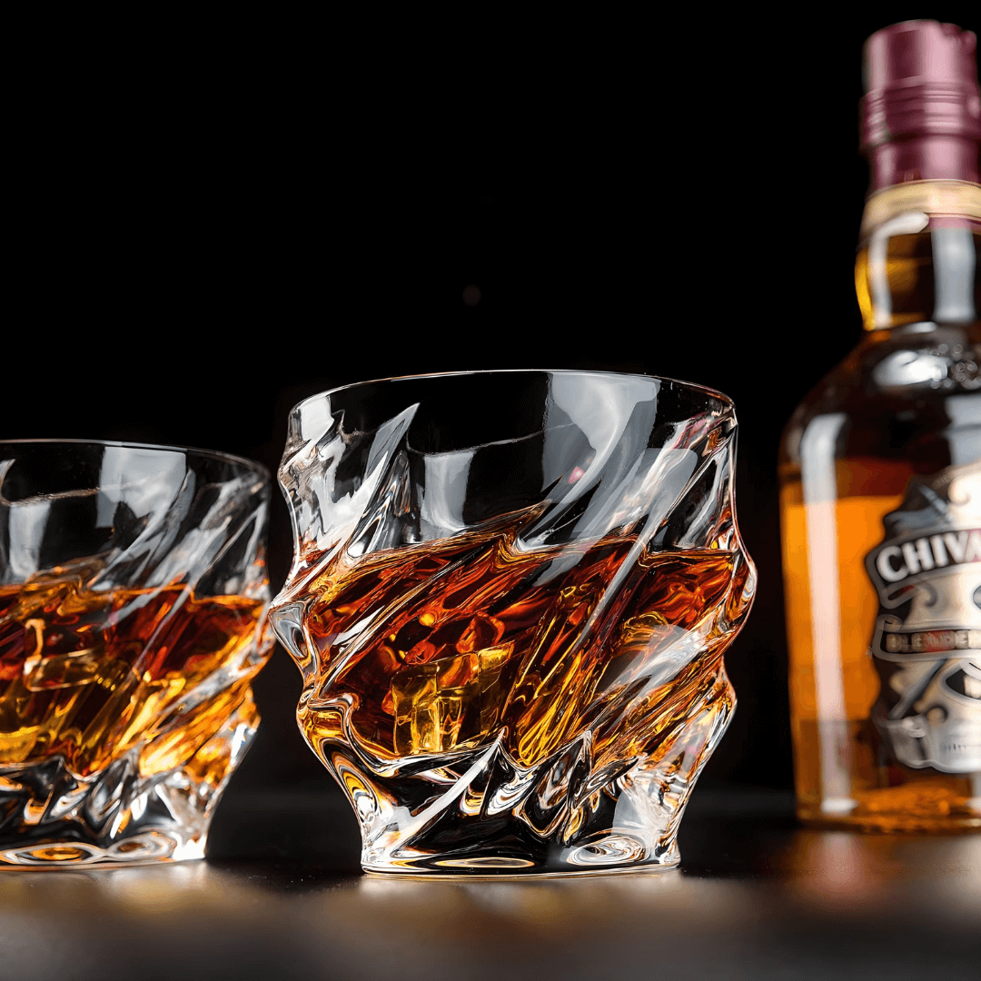 Japanisches Kristall-Whiskyglas – Nami