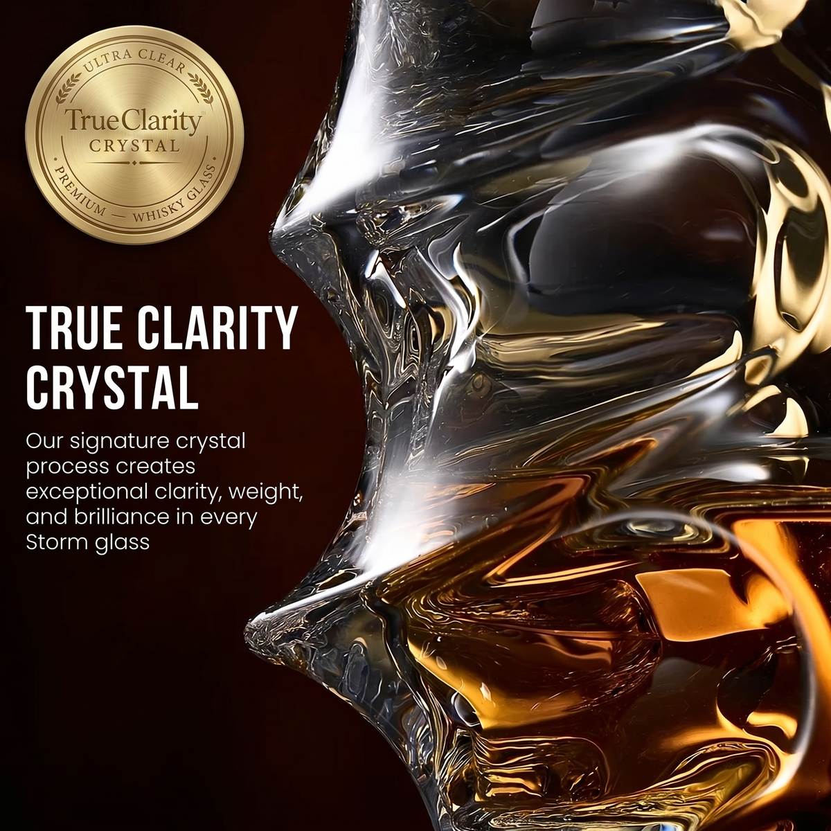 Japanisches Kristall-Whiskyglas – Arashi